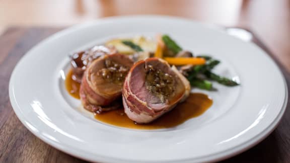 Mardi : Filet de porc farci au fromage