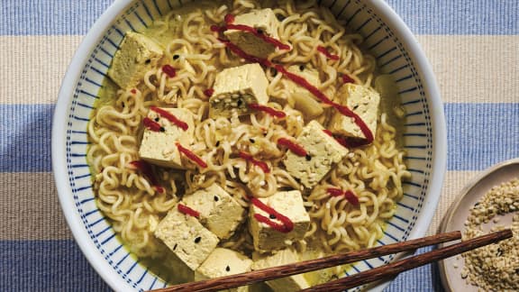 Soupe ramen au tofu