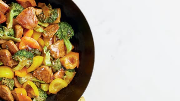 Lundi : Sauté de porc et de légumes teriyaki