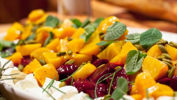 Vierge (23 août - 22 septembre) : Salade chaude d'automne à la marjolaine
