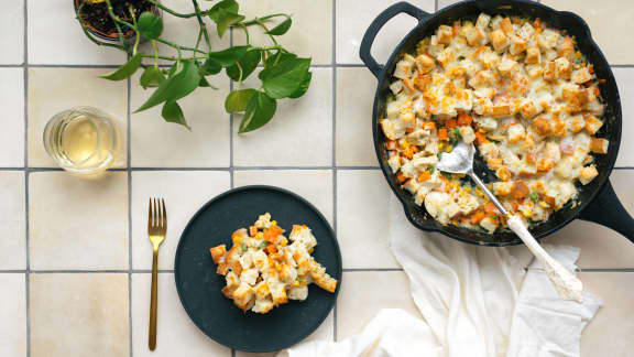 Casserole de vol-au-vent au tofu