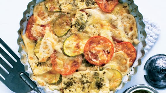 Mercredi : Casserole de tofu et de légumes au fromage gratiné