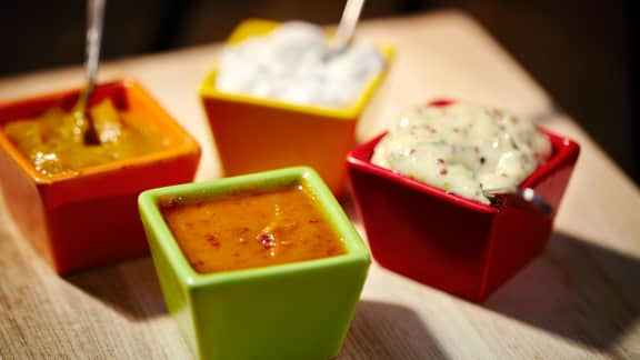 4 sauces pour brochettes