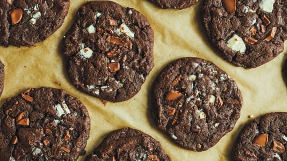 Biscuits triple chocolat