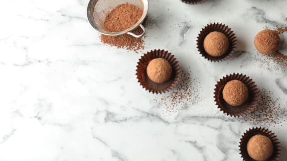 Truffes chocolatées