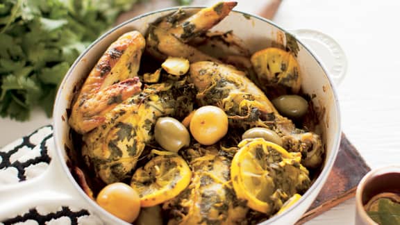 Poulet rôti à la marocaine