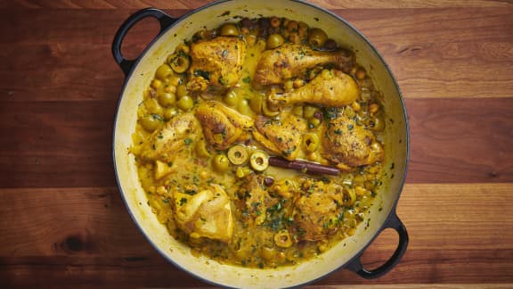 Mercredi : Ragoût de poulet à la marocaine