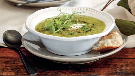 Samedi midi : Potage vert