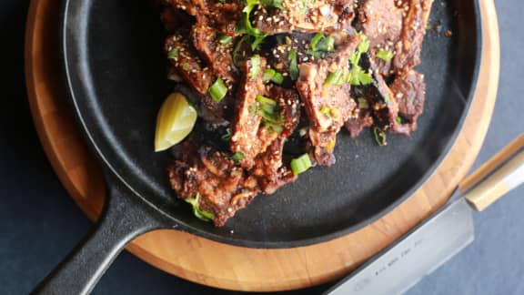 Bouts de côtes de boeuf à la Coréenne