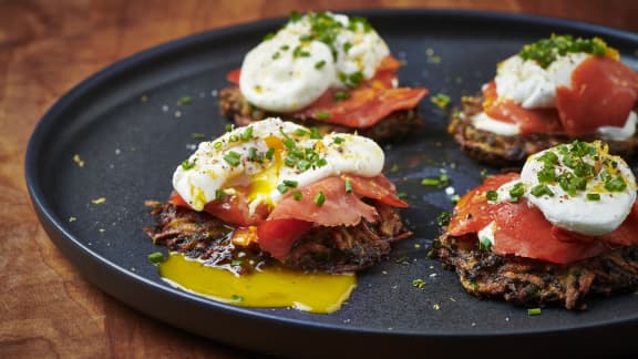 Latkes de pommes de terre et courgettes