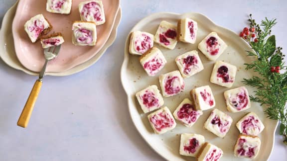 Bouchées de gâteau au fromage