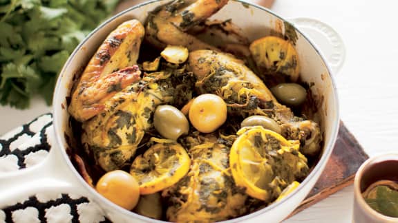 Poulet rôti à la marocaine