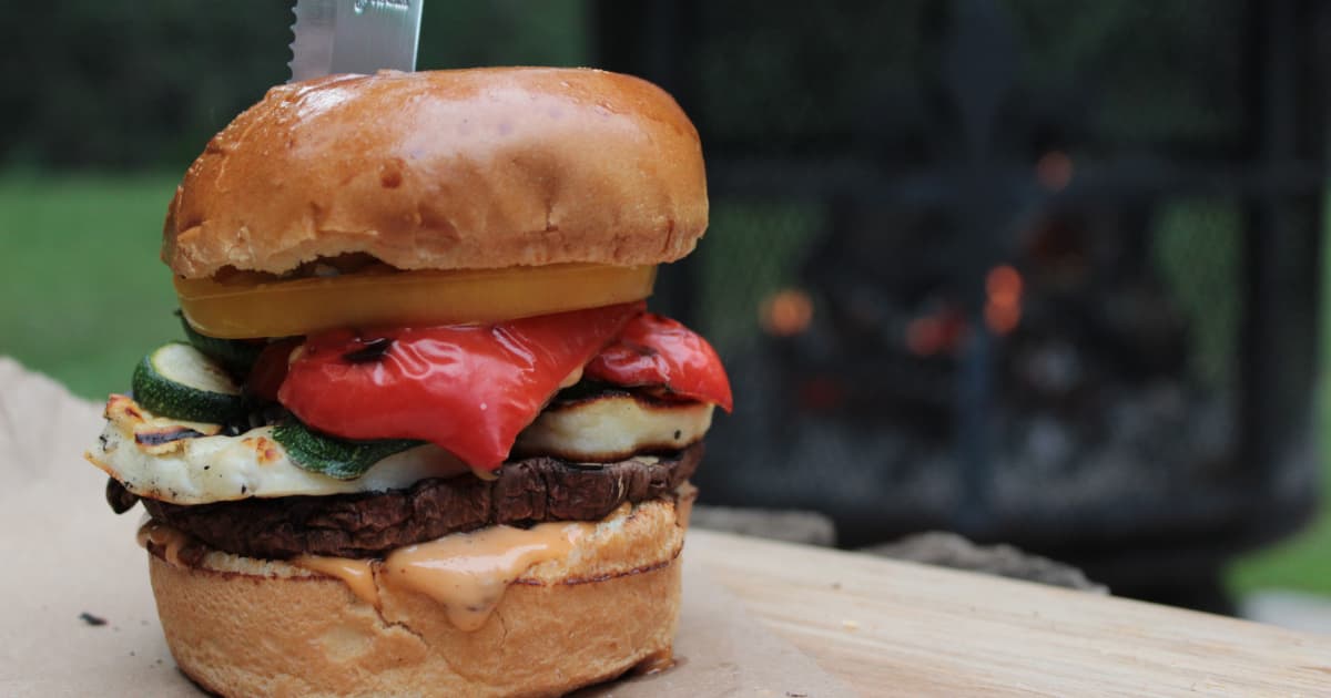 Burger de portobello et de halloumi Zeste