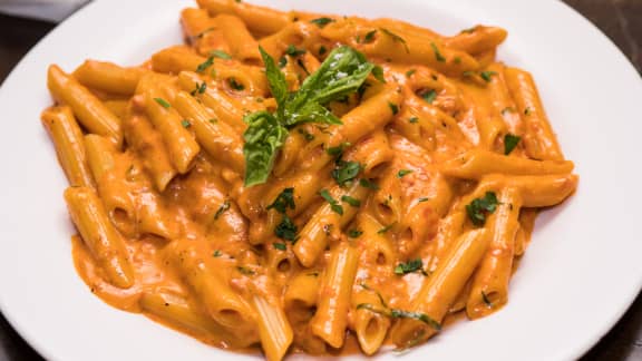 Pâtes protéinées express à la sauce rosée