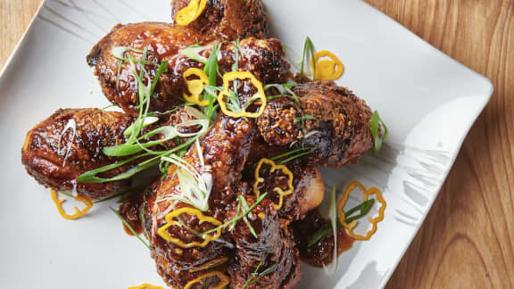 Poulet frit au babeurre laqué au whisky