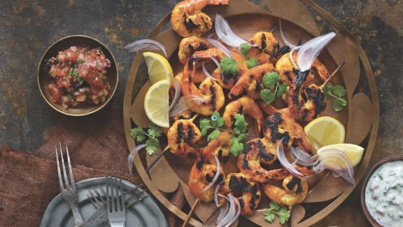 Crevettes tandoori