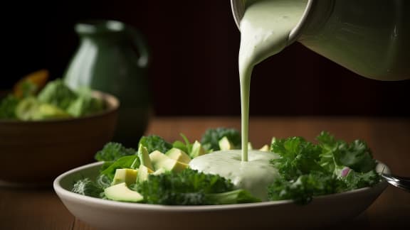 Comment faire la vinaigrette santé de l'heure : la déesse verte