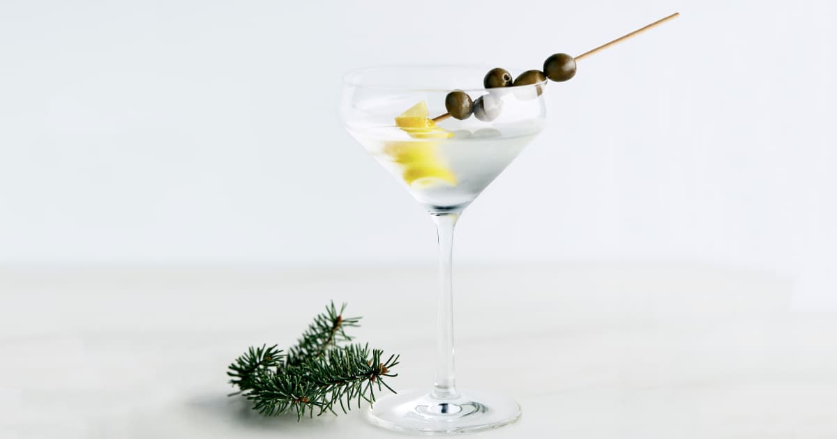 Recette de Dry Martini classique Zeste