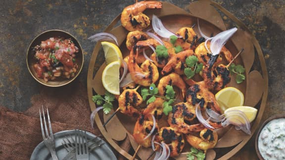 Crevettes tandoori