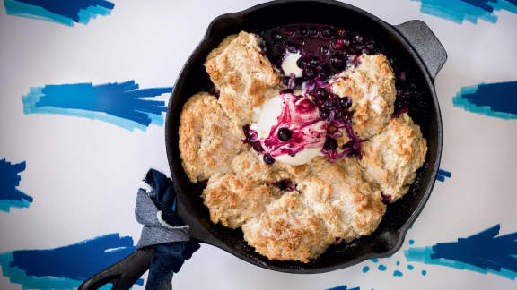 Cobbler aux bleuets