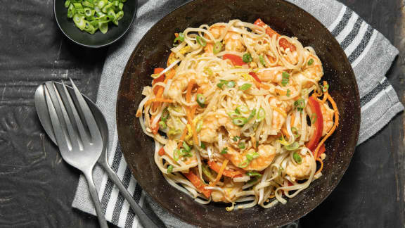 Pad Thaï aux crevettes