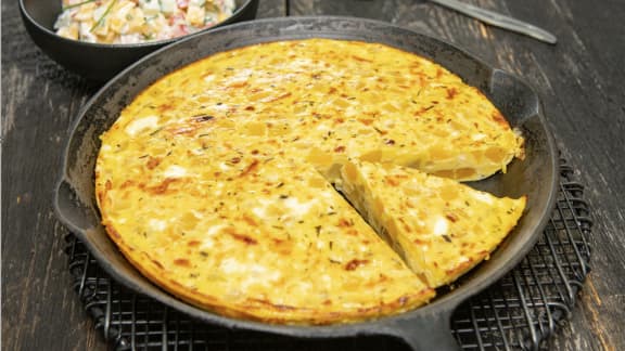 Jeudi : Frittata à la courge butternut