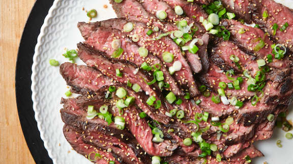 Bavette de boeuf à l'asiatique sous vide