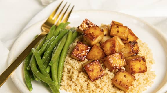 Lundi : Tofu irrésistible Dijon-érable