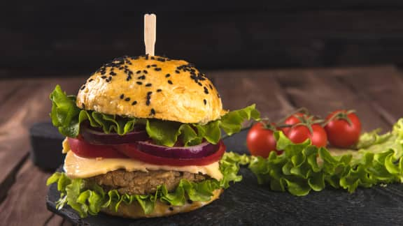 Végé burger aux haricots rouges