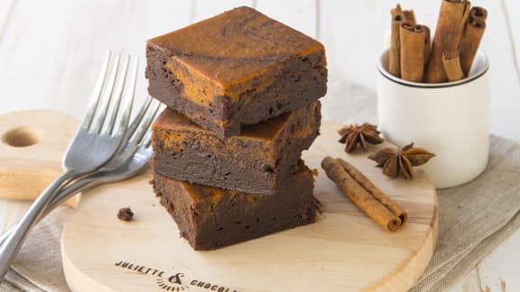 Le brownie à la citrouille de Juliette & Chocolat est de retour!