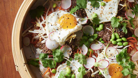 Mercredi : Bol style Bibimbap au boeuf coréen