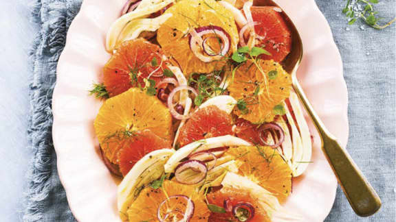 Salade d'oranges et de fenouil à l'origan
