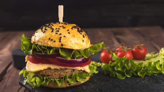 Végé burger aux haricots rouges