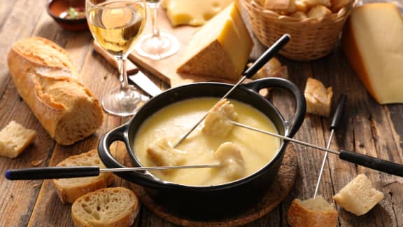 Vendredi : Fondue au fromage