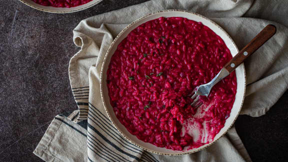 Risotto aux betteraves