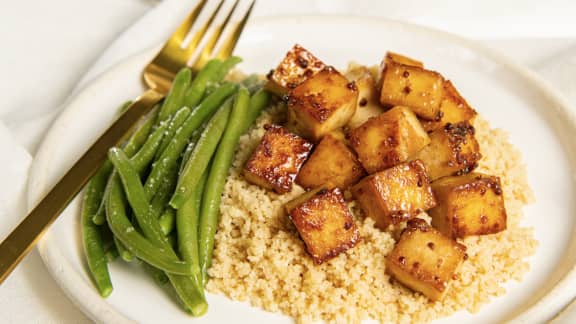 Tofu irrésistible Dijon-érable