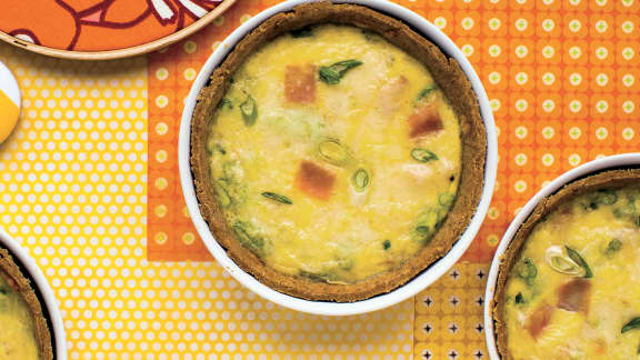 Quiche « sans gluten » au jambon et au fromage