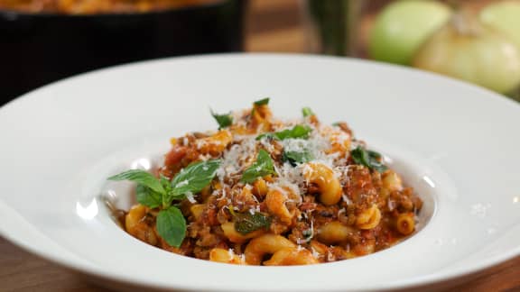 Macaronis à la viande