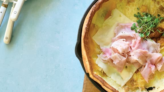 Crêpe Dutch jambon, fromage et cresson