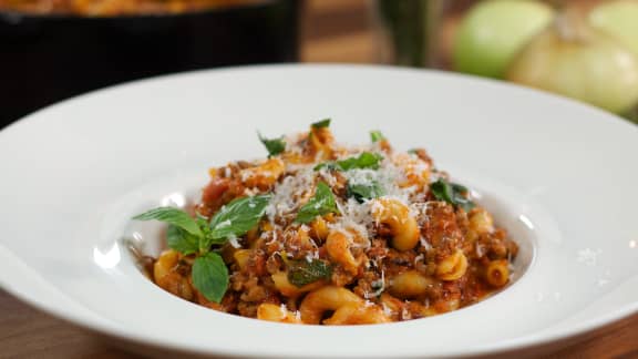 Lundi : Macaroni à la viande