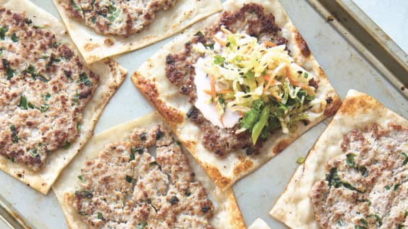 Smash dumplings minute au porc et au gingembre