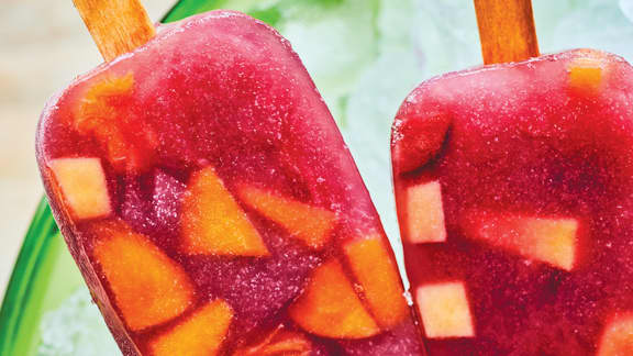 Pops glacés à la sangria