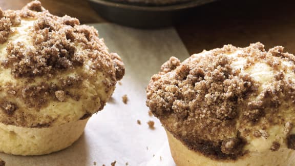 Muffins à la cannelle, style coffee cake