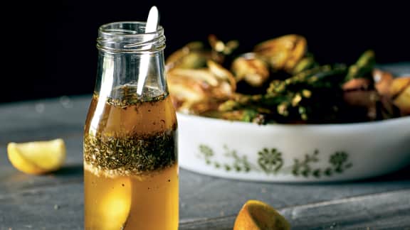 Marinade pour légumes au miel, vinaigre balsamique et herbes de Provence