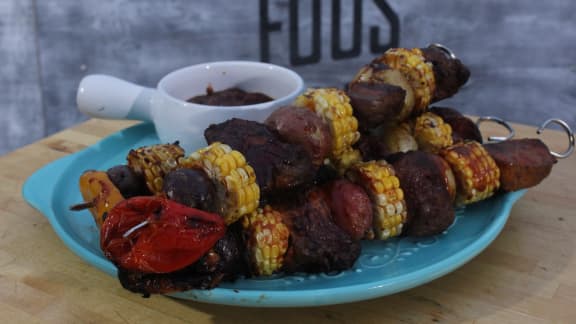 Brochettes de pâté chinois