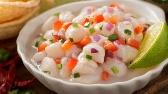 Ceviche de pétoncles