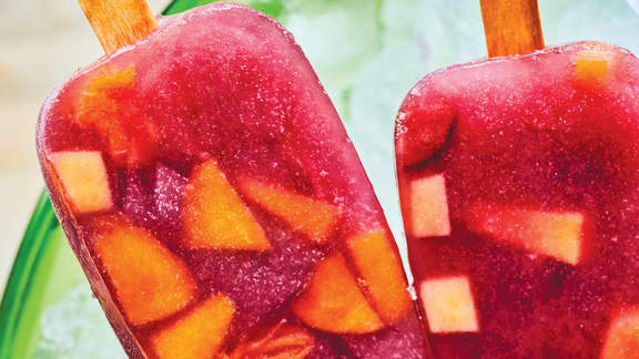 Pops glacés à la sangria