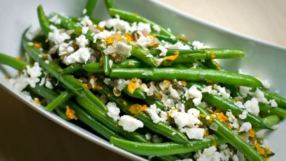 Sauté de haricots verts aux câpres