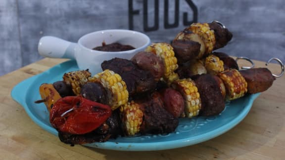 Brochettes de pâté chinois