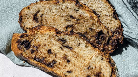 Pain cocotte aux pépites de chocolat